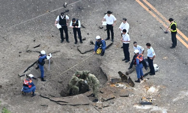 A World War II bomb exploded in Japan