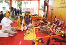 Chief Minister Bhupendra Patel's Shastra Puja: Worship of Divine Power over Demonic Power