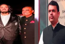 devendra fadnavis meets mukesh ambani and son anant ambani