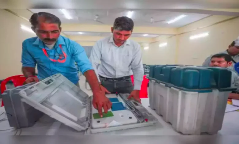 "congress questions evm battery level after voting"