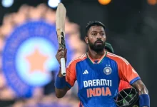 hardik pandya in action with cricket bat and ball