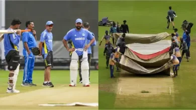 India New Zealand test first day called off without toss