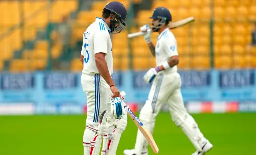 "india struggles at 17/3 against new zealand on day 2"