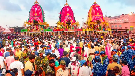 "puri temple authorities question timing of iskcon's rath yatra in us"