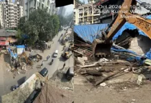 decades-old kali mata mandir demolished for goregaon-mulund link road project