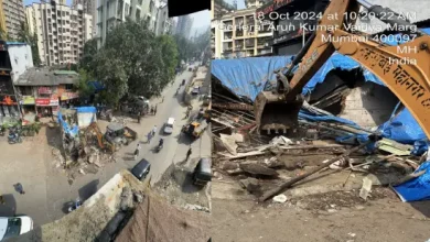 decades-old kali mata mandir demolished for goregaon-mulund link road project