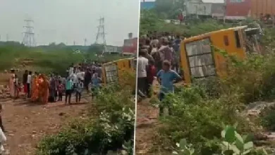 School Bus Carrying Students Overturns In Kota; 1 Dead, 50 Injured