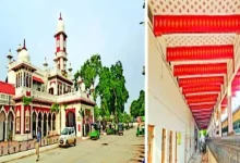 beautiful exterior view of morbi railway station showcasing its stunning architecture