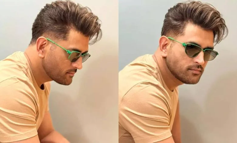 Team India former skipper MS Dhoni new look goes viral see photo