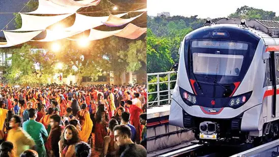 "ahmedabad metro operates late for navratri festivities"