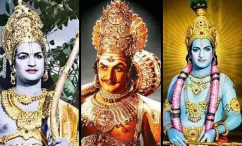 N T Ramarao played Lord krishna in 17 films