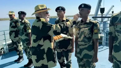 Prime Minister Narendra Modi celebrated Diwali with the soldiers of the Kutch border