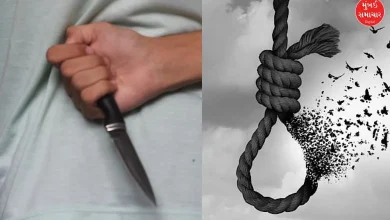 husband brutally killed wife by stabbing then commits suicide in surat