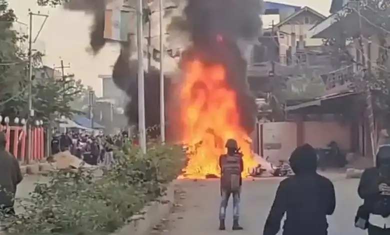 Attack connected  location   of Minister and MLAs successful  Manipur