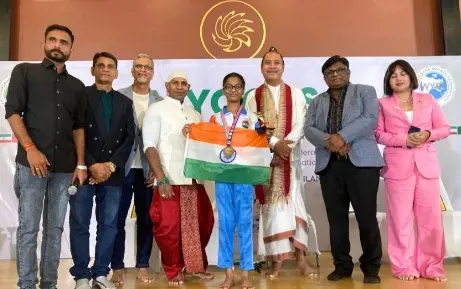 Gold Medal to Tanisha Patel in Asian Yogasana Sports Championship