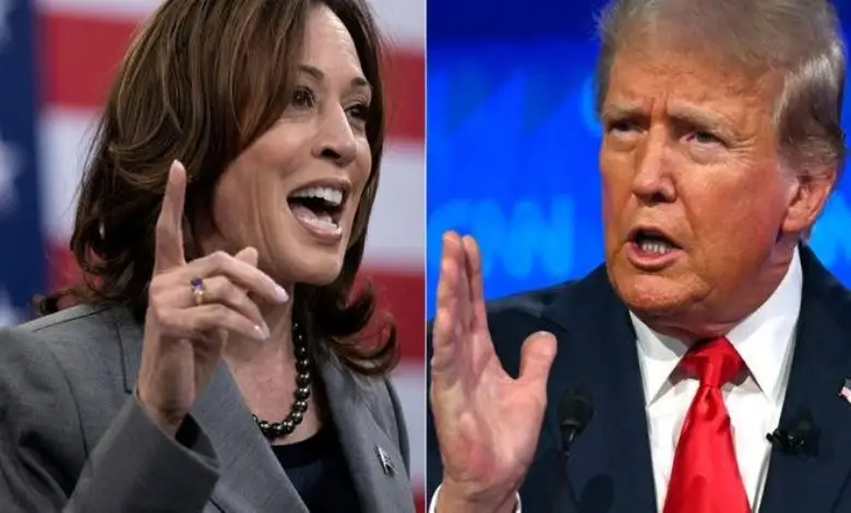  Donald Trump and Kamala Harris transverse  the 200 mark, clash of thorns