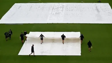 India's practice match first dsy washed out