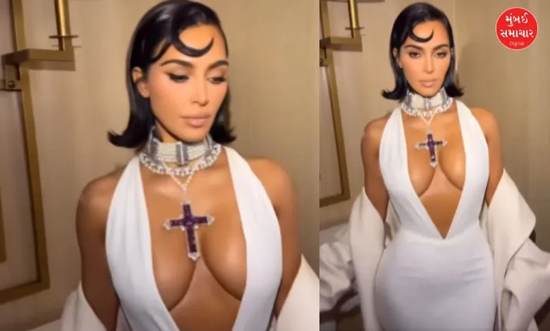 Kim Kardashian flaunts Princess Diana's transverse  necklace…