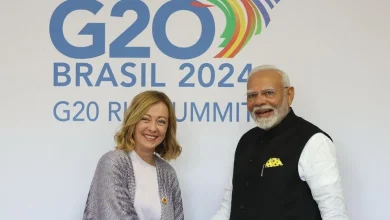 Meeting between PM Modi and Giorgia Meloni in Brazil