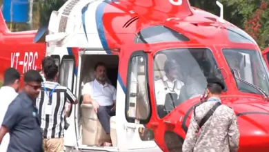 Rahul's helicopter stuck, Congress slams BJP