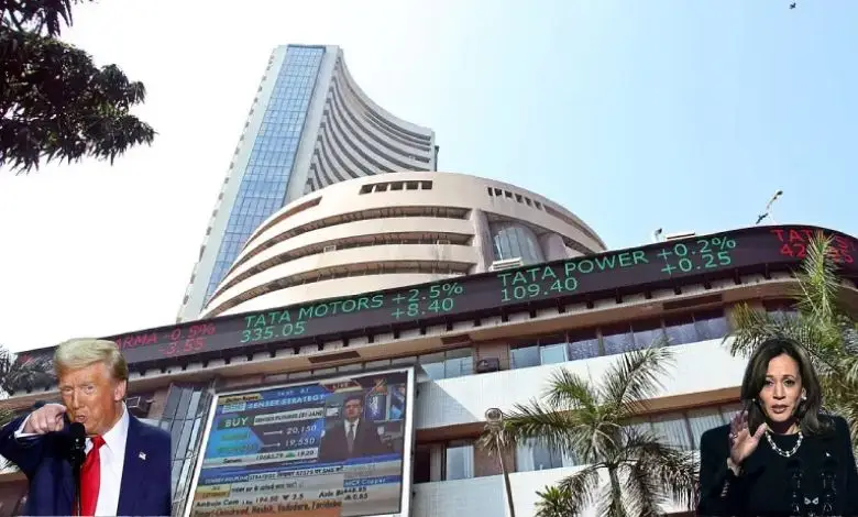 Share market sees impact of US presidential election results, Sensex rises