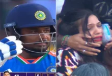 Sanju samson shot hits fan in stadium