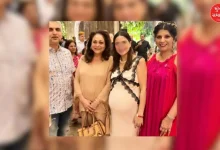 Shraddha Arya and Tina Ambani spotted at a party during Shraddha's pregnancy