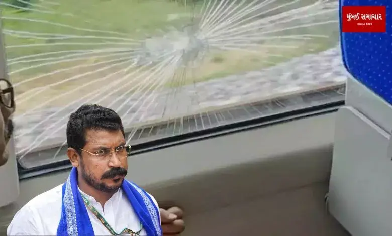 Stone pelting on Vande Bharat Train