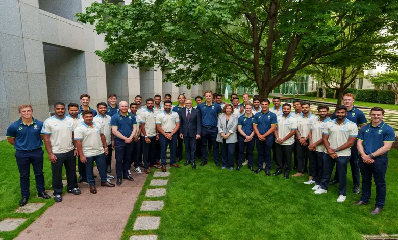 Team India meets Australian PM in Canberra