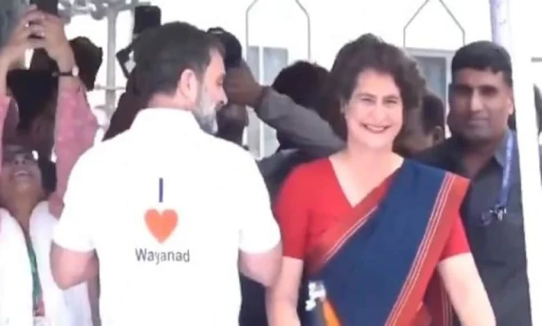 Rahul Gandhi wears I love Wayanad T-shirt during election campaign