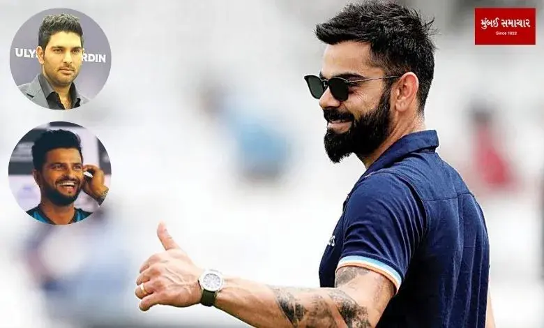 Wishing Kohli connected  his 37th birthday, Yuvi