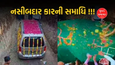 Awesome! Car owner cremated old car in Amreli, emotional scenes witnessed...