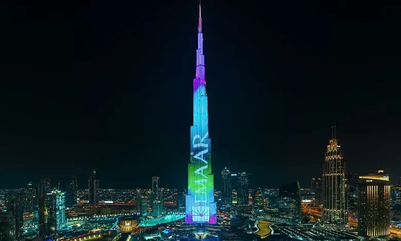 How much does it cost to play a video on Burj Khalifa?