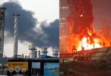 massive fire at iocl refinery