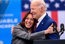 kamala harris makes first statement after us election results with joe biden