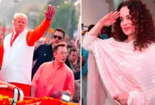 kangana ranaut shares photo congratulating donald trump on us election victory