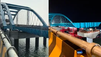 mumbai coastal road bridge installation