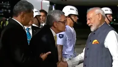 pm modi arrives at rio de janeiro airport for g20 summit