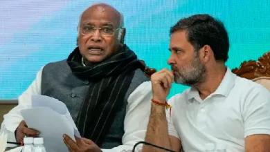 Rahul Gandhi addressing the results of Maharashtra elections in a CWC meeting.