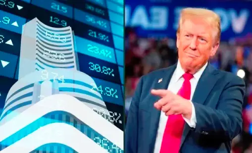 sensex jumps implicit    1000 points arsenic  trump claims america  predetermination  win