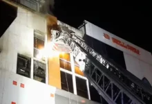 fire in spa and gym at surat