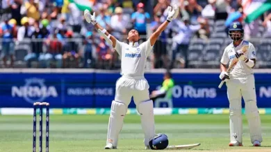 aus vs ind 1st test yashasvi jaiswal century india strong position