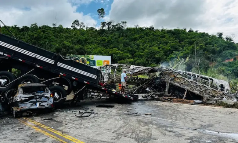 Brazil Road accident kills 38 injures 13