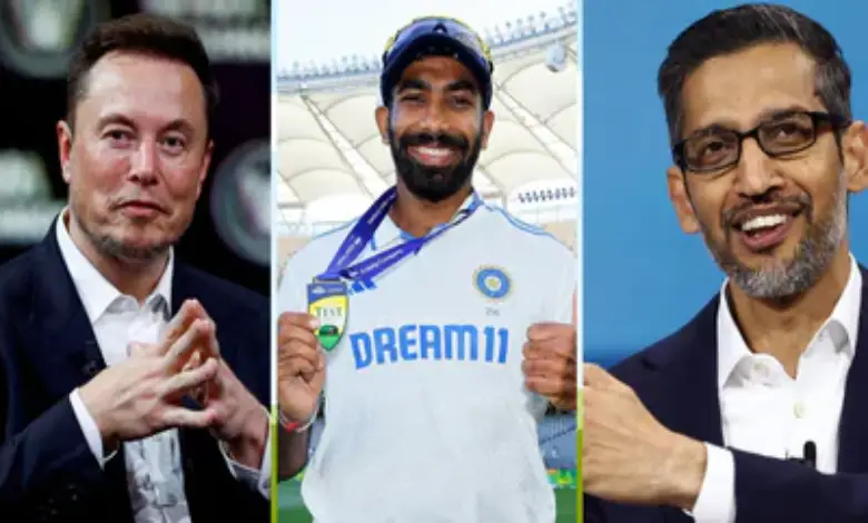 Elon Musk, Sundar Puchai praise Bumrah's humour