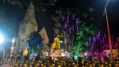 India Christmas celebrations churches lit up with lights mass prayer organized