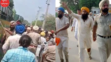 Farmers lathicharged in Mansa, Punjab, policemen and farmers injured in clash