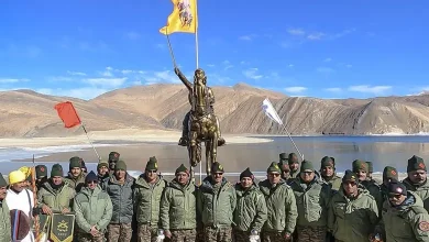 Indian Army installs statue of Chhatrapati Shivaji Maharaj in Ladakh