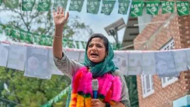 Iltija Mufti addressing the media on her Hindutva remarks"