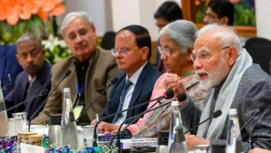 PM Modi discussing Union Budget 2025-26 with eminent economists at NITI Aayog