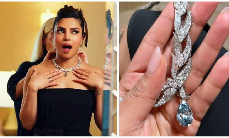 Priyanka Chopra wearing the world's most expensive necklace